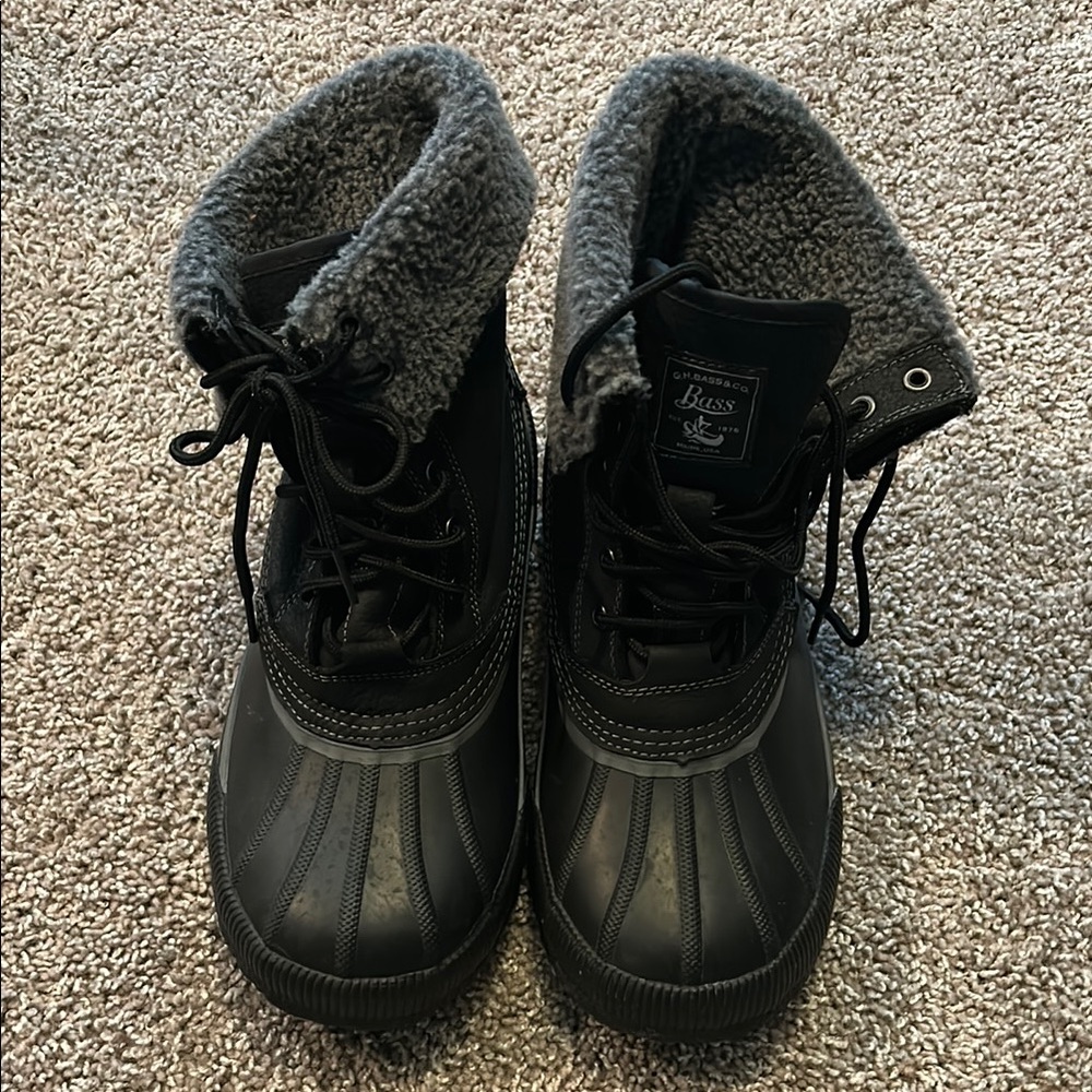 Bass Black and Gray Insulated Boots